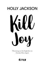 Holly Jackson: Kill Joy - gebunden