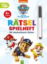 Schwager & Steinlein Verlag: PAW Patrol Rätselspielheft mit Stift und abwischbaren Seiten - Taschenbuch