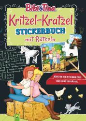 Schwager & Steinlein Verlag: Bibi & Tina: Kritzel-Kratzel Stickerbuch mit Rätseln - Taschenbuch