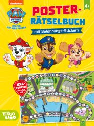 Schwager & Steinlein Verlag: PAW Patrol Poster-Rätselbuch mit Belohnungs-Stickern - Taschenbuch