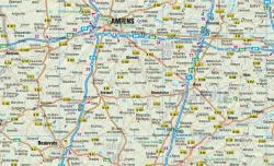Borch Map Frankreich. France