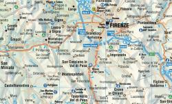 Borch Map Toskana. Toscana / Tuscany