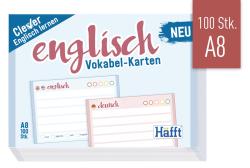 HÄFFT Vokabel-Karten A8 Englisch 100 Stück liniert