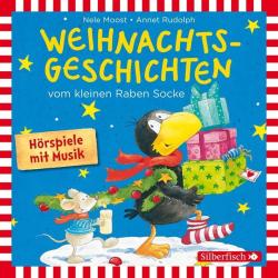 Annet Rudolph: Weihnachtsgeschichten vom kleinen Raben Socke: Alles Advent!, Alles glitzert!, Alles in Eile!, Alles weg! (Der kleine Rabe Socke), 1 Audio-CD - CD