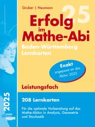 Robert Neumann: Erfolg im Mathe-Abi 2025, 208 Lernkarten Leistungsfach Allgemeinbildendes Gymnasium Baden-Württemberg