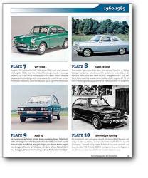 Buchcover mit dem Titel 'Die Lieblingsautos der Deutschen'. Im Vordergrund ein grauer Volkswagen Käfer, im Hintergrund verschiedene andere Autos.