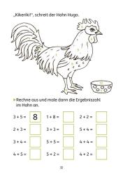 Mathe 1. Klasse Übungsheft - Mathe auf dem Bauernhof - geheftet