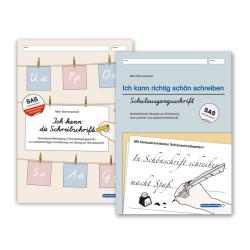 Katrin Langhans: Ich kann die Schreibschrift SAS und Übungsheft - Ich kann richtig schön schreiben - Ausgabe Schulausgangsschrift - 2 Hefte - Taschenbuch