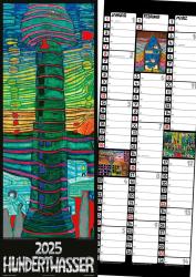 Hundertwasser Streifenkalender Art 2025