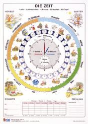 STIEFEL Lerntafel Die Zeit DIN A4 bunt