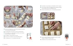 Buchcover mit dem Titel 'Die besten Brot-Rezepte für jeden Tag'. Abgebildeter Mann lächelt, trägt eine Schürze und hält eine Schüssel mit Teig.