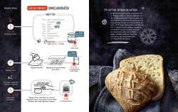 Buchcover mit dem Titel 'Die besten Brot-Rezepte für jeden Tag'. Abgebildeter Mann lächelt, trägt eine Schürze und hält eine Schüssel mit Teig.