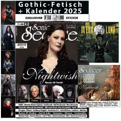 Sonic Seducer 09/2024 + Gothic Fetisch Kalender 2025 + M´era Luna Sticker + CD - gebunden