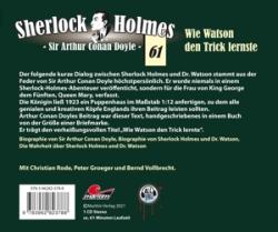 Sherlock Holmes - Wie Watson den Trick lernte, 1 Audio-CD - CD