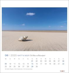 Watt´n Meer Postkartenkalender 2025 - Die Natur im Nationalpark