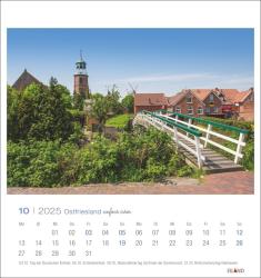 Ostfriesland Postkartenkalender 2025 - einfach schön