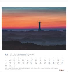 Ostfriesland Postkartenkalender 2025 - einfach schön