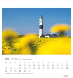 Sylt Impressionen Postkartenkalender 2025