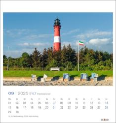 Sylt Impressionen Postkartenkalender 2025