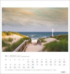 Sylt Impressionen Postkartenkalender 2025