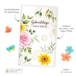 Trötsch Taschenkalender Geburtstagskalender Blumen