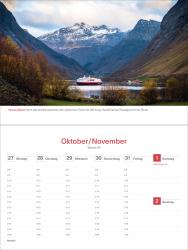 Hurtigruten - KUNTH Tischkalender 2025