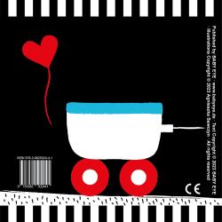 Agnieszka Sawczyn: Brum, Brum, Baby: Kontrastreiches Faltbuch für Babys · Kontrastbuch angepasst an Babyaugen · Schwarz Weiß Primärfarben Buch für Neugeborene · Mein erstes Bilderbuch · Montessori Buch
