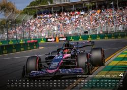 Formel 1 - Grand Prix - 2025 - F1 Kalender DIN A3