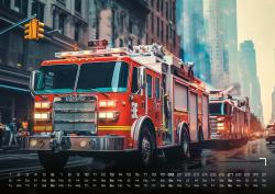 FIREFIGHTER - Retter in der Not - Feuerwehr - 2025 - Kalender DIN A2