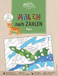 pen2nature: Malen nach Zahlen Tiere. Für Kinder ab 7 Jahren - Taschenbuch