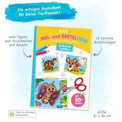 Trötsch Malbuch Bastelbuch Bunte Mal- und Basteltiere Heimische Tierwelt - Taschenbuch