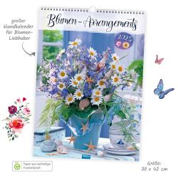 Trötsch Großbildkalender Blumen-Arrangements 2025