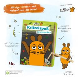 Trötsch Die Maus Mini-Kratzblock Kritzelspaß Jahreszeiten