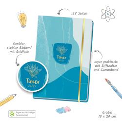 Trötsch Schülerkalender Specials mit Gummiband und Stifthalter Calm 24/25 - Taschenbuch