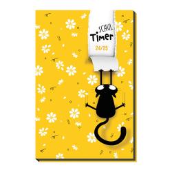 Trötsch Schülerkalender Flexi Flower Cat 24/25 - Taschenbuch