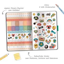 Trötsch Schülerkalender Specials mit Gummiband und Stifthalter Uni Black 25/26