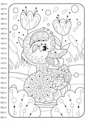 Cover eines Malbuchs mit dem Titel 'Mein Mandala Malbuch'. Abbildung eines bunten Elefanten mit geometrischen Mustern.