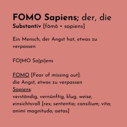 Valerie Huber: FOMO Sapiens - Verpassen wir die heile Welt? - Taschenbuch