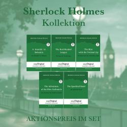 Arthur Conan Doyle: Sherlock Holmes Kollektion (Bücher + 5 Audio-CDs) - Lesemethode von Ilya Frank, m. 5 Audio-CD, m. 5 Audio, m. 5 Audio, 5 Teile