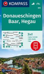 KOMPASS Wanderkarte 895 Donaueschingen, Baar, Hegau 1:35.000