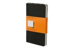 Moleskine Cahier A6, liniert, schwarz, 3er-Set - geheftet