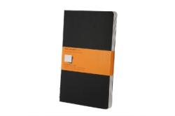 Moleskine Cahier, Large/A5, 3er Set, Liniert, Kartoneinband, Schwarz - geheftet