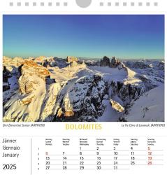 Dolomiten 2025, Postkartenkalender Querformat