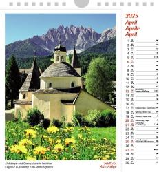 Südtirol 2025, Postkartenkalender Hochformat