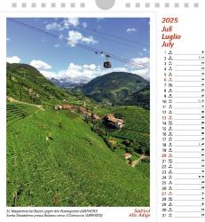 Südtirol 2025, Postkartenkalender Hochformat