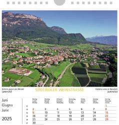 Südtiroler Weinstrasse 2025, Postkartenkalender Querformat