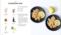 Buchcover mit dem Titel 'Super einfach asiatische Küche'. Illustration einer Schüssel mit asiatischem Essen und Zutaten.