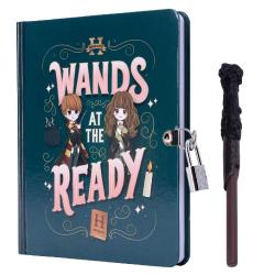 Insights: Harry Potter: Wands at the Ready Lock & Key Diary - gebunden