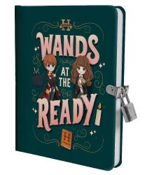 Insights: Harry Potter: Wands at the Ready Lock & Key Diary - gebunden