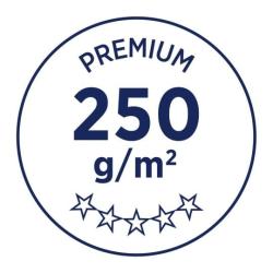 Fotopapier mit 250g/m² und hochglänzender Oberfläche. Geeignet für hochauflösende Fotodrucke.